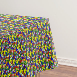 Primary Face Beads,GREEN-COTTON TABLECLOTH