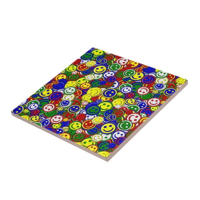 Primary Face Beads-RED-CERAMIC TILE (Side)