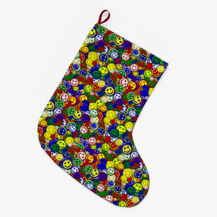 Primary Face Beads-RED-CHRISTMAS STOCKING