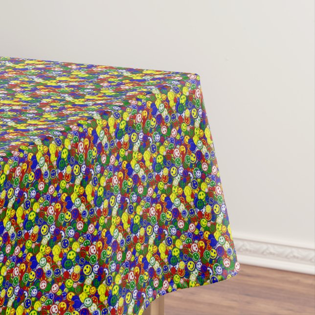 Primary Face Beads,RED-COTTON TABLECLOTH (In Situ)