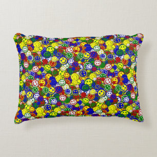 Primary Face Beads-YELLOW-ACCENT PILLOW