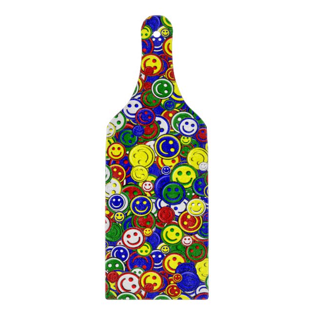 Primary Happy Face Beads,BLUE-CUTTING BOARD PADDL (Front)