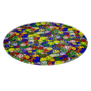 Primary Happy Face Beads,GREEN-12in CUTTING BOARD