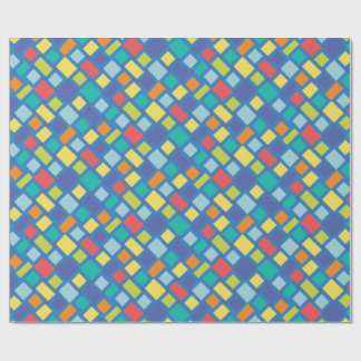 Primary Party Checkerboard Kid's   Wrapping Paper