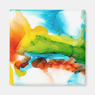 Primary Plume - Watercolors Magnet