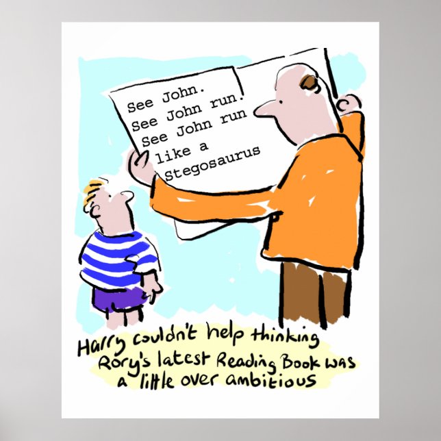 Primary School Teacher Child's Reading Book Poster (Front)