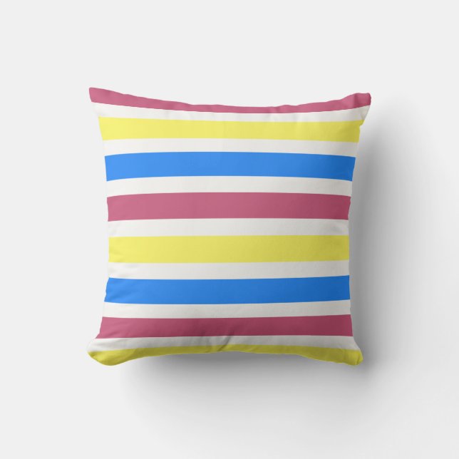 Primary Stripes Cushion (Front)
