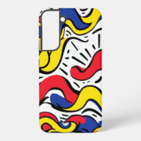 Primary Waves: Bold Mondrian-Style Abstract