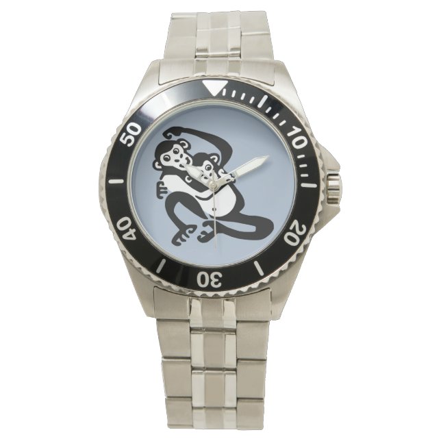 Primate -  BONOBO - Endangered chimpanzee - Blue Watch (Front)