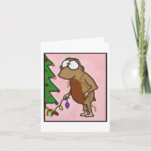 Primate Christmas Holiday Card