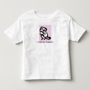 Primate - I love BONOBOS - Chimpanzees - Africa Toddler T-Shirt
