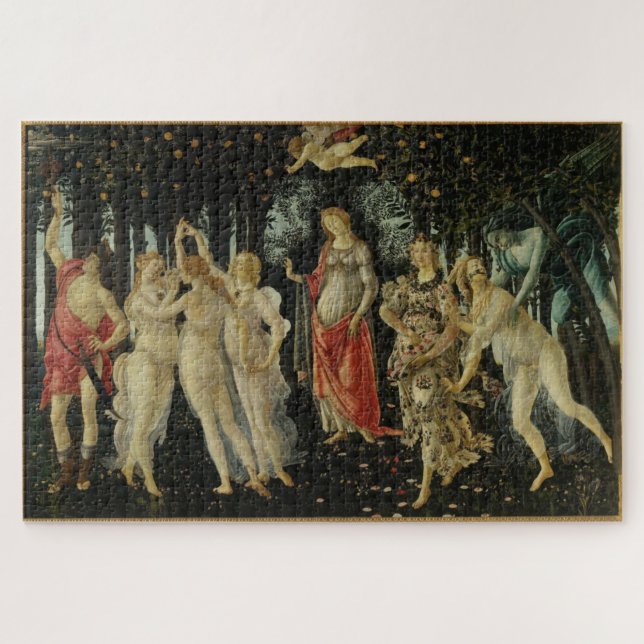 Primavera / Allegory of Spring by Botticelli Jigsaw Puzzle (Horizontal)