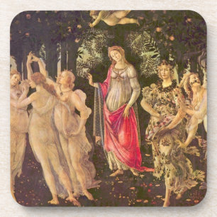 Primavera, Allegory of Spring by Sandro Botticelli Coaster