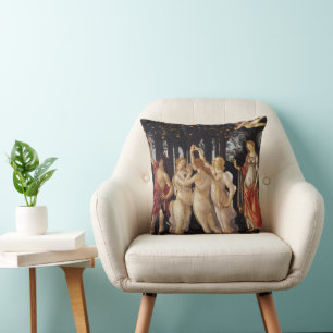 Primavera, Allegory of Spring by Sandro Botticelli Cushion