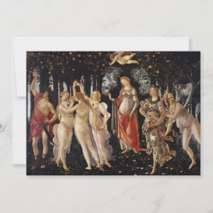 Primavera, Allegory of Spring by Sandro Botticelli Invitation