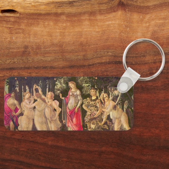 Primavera, Allegory of Spring by Sandro Botticelli Key Ring (Front)