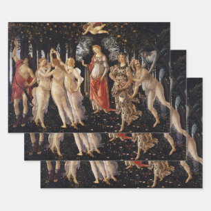 Primavera, Allegory of Spring by Sandro Botticelli Wrapping Paper Sheet