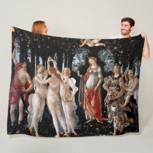 Primavera Botticelli Fleece Blanket