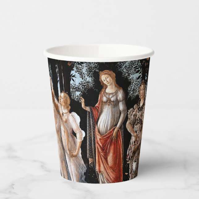 Primavera Botticelli Paper Cups (Left)