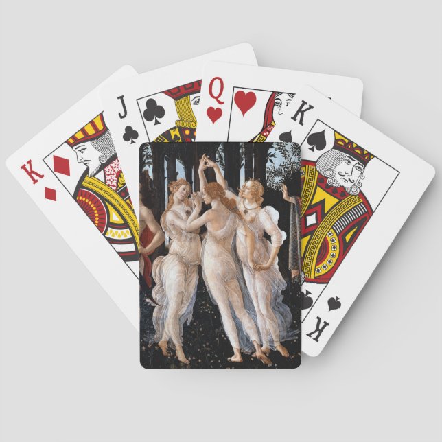 Primavera Botticelli Playing Cards (Back)