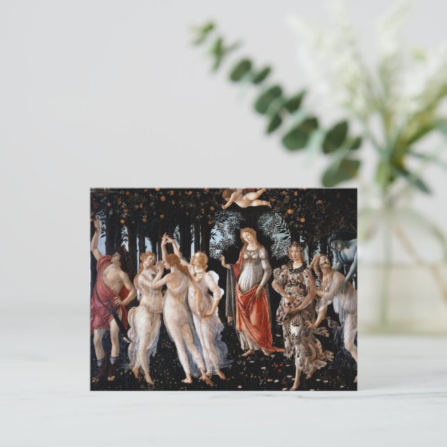 Primavera Botticelli Postcard (Standing Front)