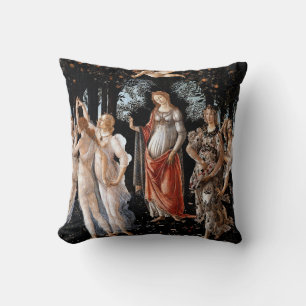 Primavera Botticelli Throw Pillow