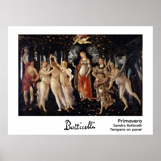 Primavera  by Botticelli Poster (Front)