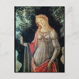 Primavera, detail of Venus, c.1478 Postcard