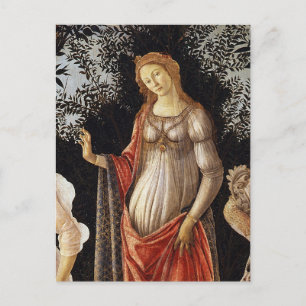 Primavera, Venus detail by Sandro Botticelli Postcard