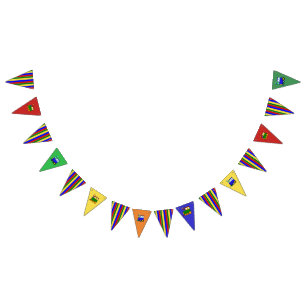 Prime Colours Choo Choo Train Party Bunting