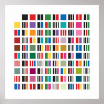 Prime Factor Poster - White