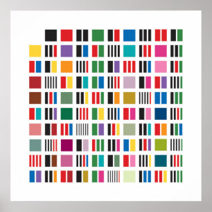 Prime Factor Poster - White