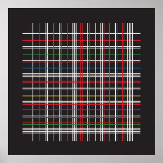 Prime Factors - Multiplication Table Lattice Poster