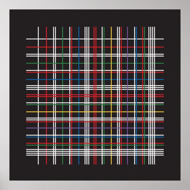 Prime Factors - Multiplication Table Lattice Poster (Front)