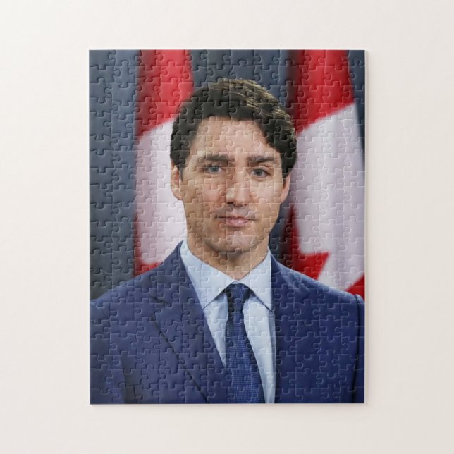 Prime Minister Justin Trudeau Portrait Puzzle (Vertical)