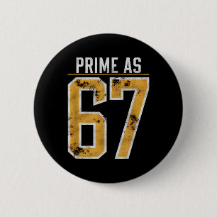 Prime Number As 67 6 Cm Round Badge