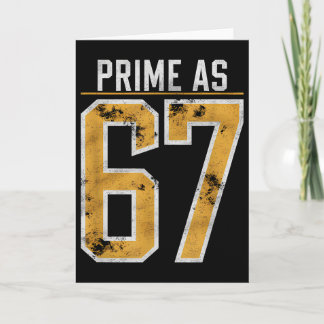 Prime Number As 67  Card