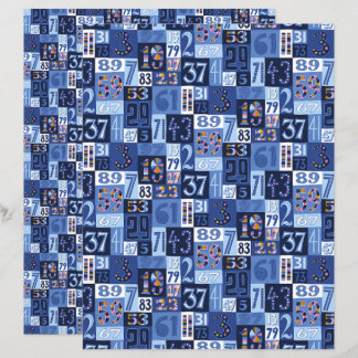 Prime Numbers to 100 Colourful Scrapbook Paper