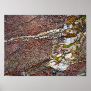 "Prime Rib Rock" Sandstone Quartz Poster