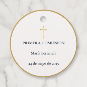 Primera Comunión Cross Favour Tags
