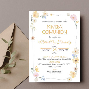 Primera Comunion Invitacion Cute First Communion Invitation