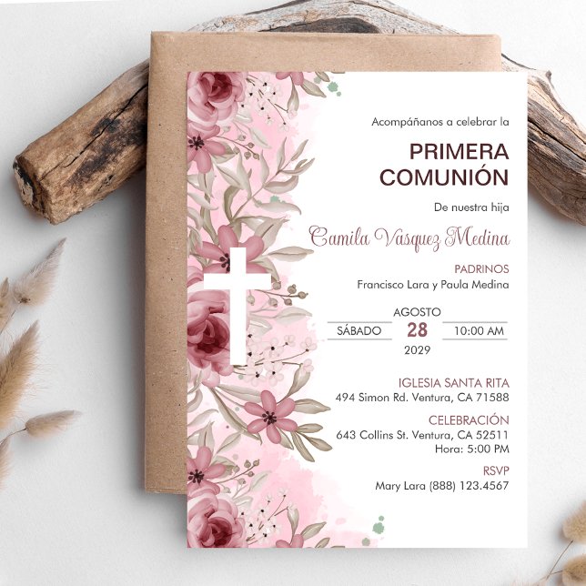 Primera Comunion Invitacion  First Holy Communion Invitation (Creator Uploaded)