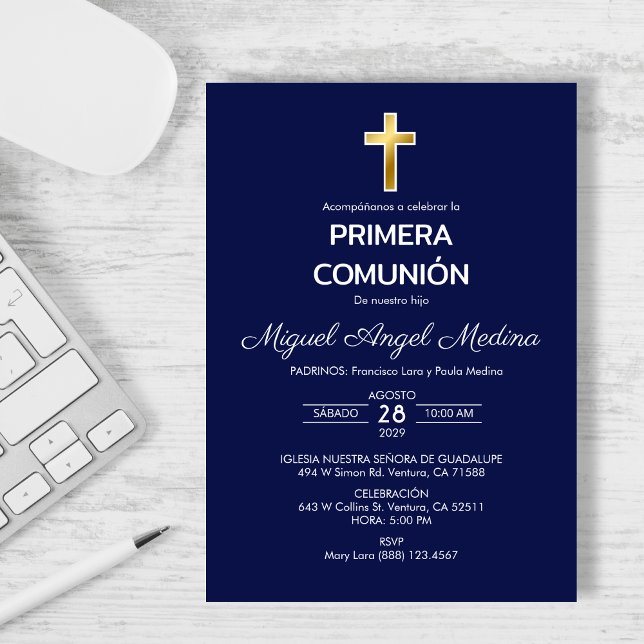 Primera Comunion Invitacion  First Holy Communion Invitation (Creator Uploaded)