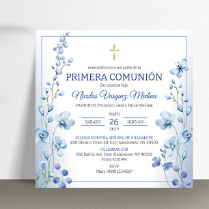 Primera Comunion Religious First Holy Communion Invitation