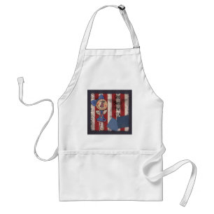 Primitive American Angel- Happy 4th of July Standard Apron