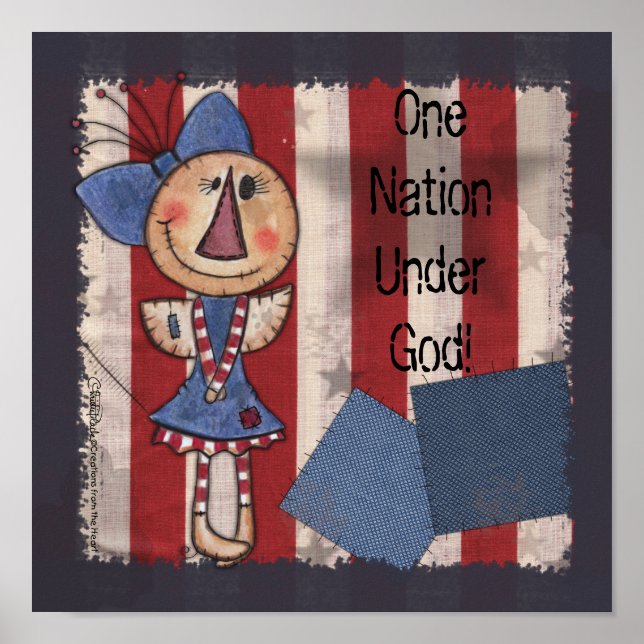 Primitive American Angel- One Nation Under God! Poster (Front)