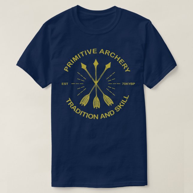 Primitive Archery Traditional  Skill Archer Archer T-Shirt (Design Front)
