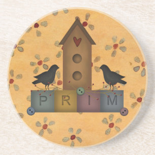 Primitive Birdhouse Coaster