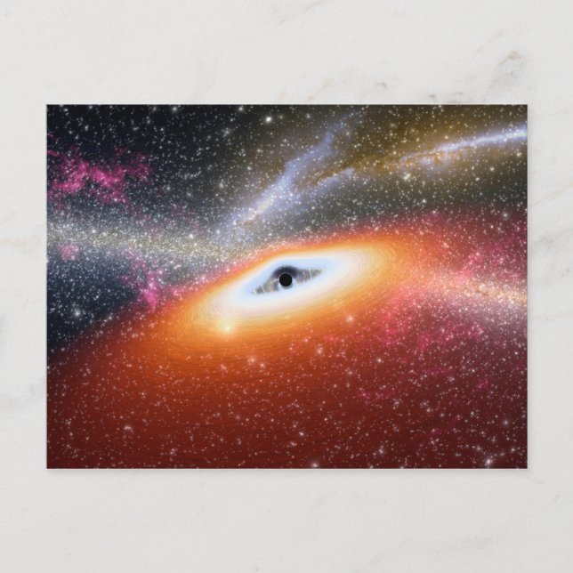 Primitive Black Hole Space Art Postcard (Front)