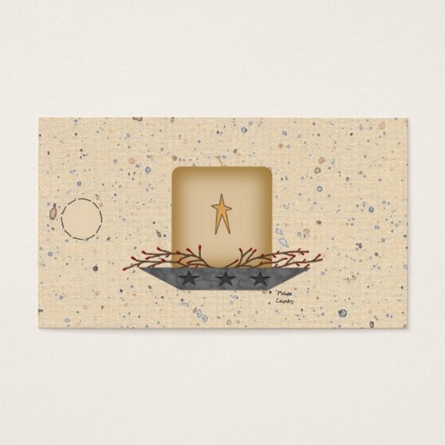 Primitive Candle Hang Tag (Front)